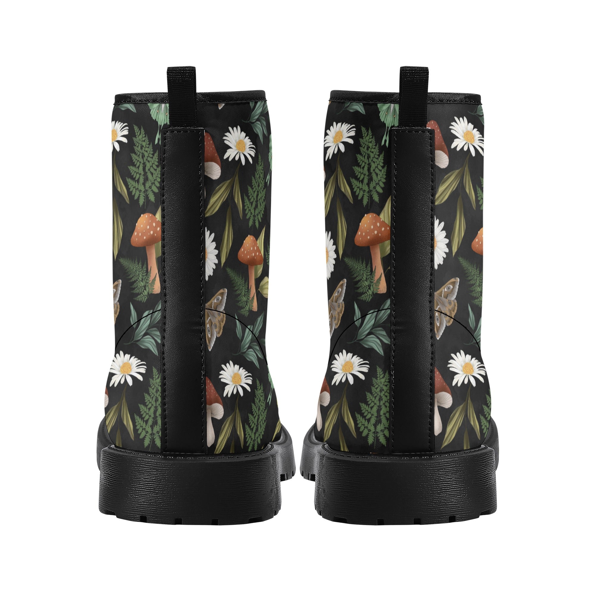 Womens Mushroom Forest Leather Boots