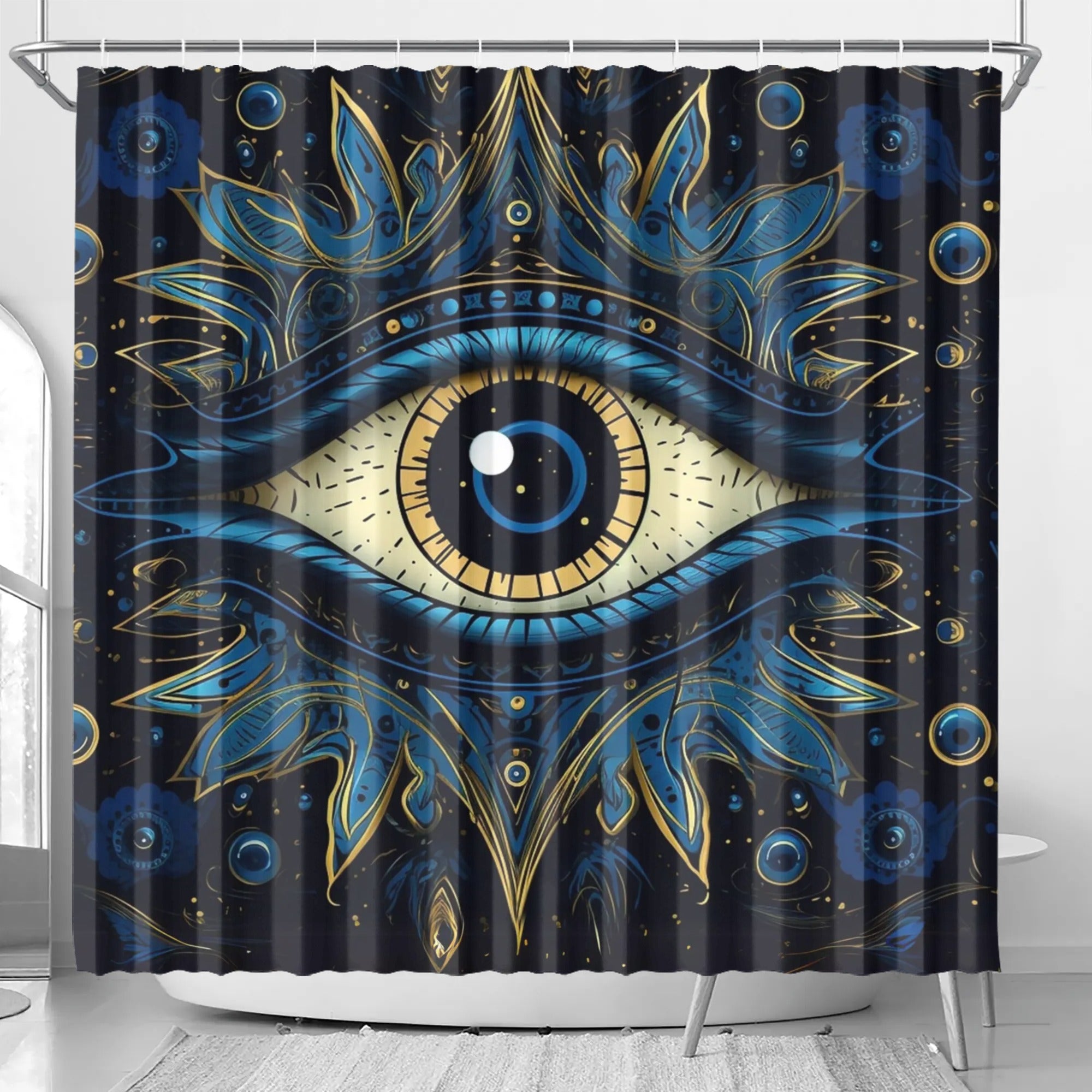 Evil Eye Shower Curtain