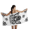 Butterfly Skull Bath Towel