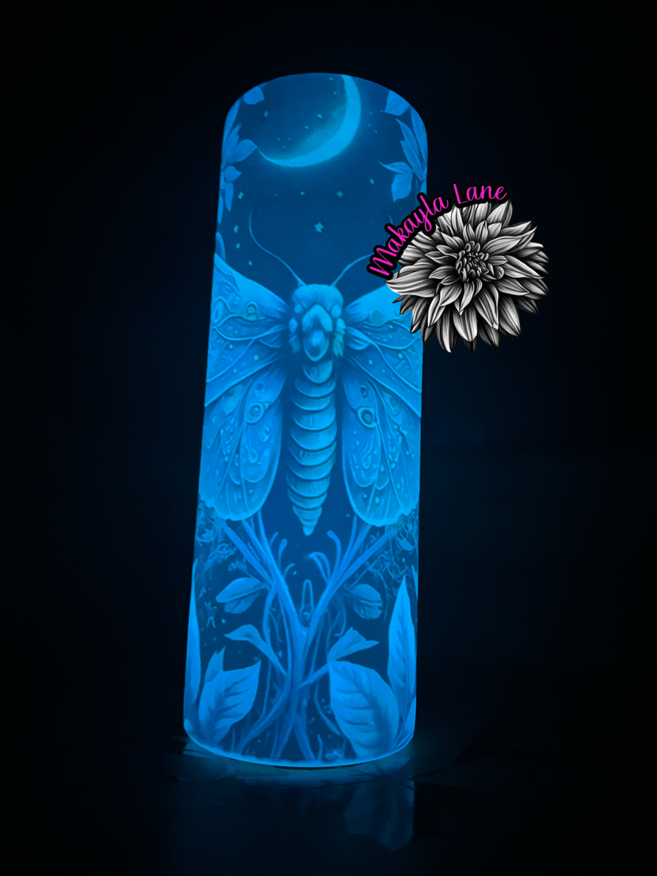 Glow In The Dark Luna Moth Tumbler